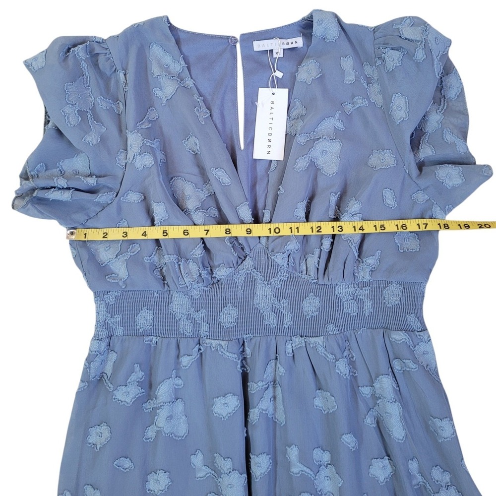 BALTIC BORN XL Blue June Smocked Midi Dress Women - Picture 9 of 15